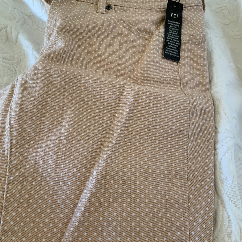 VS Siren Jeans  tan dotted jeans